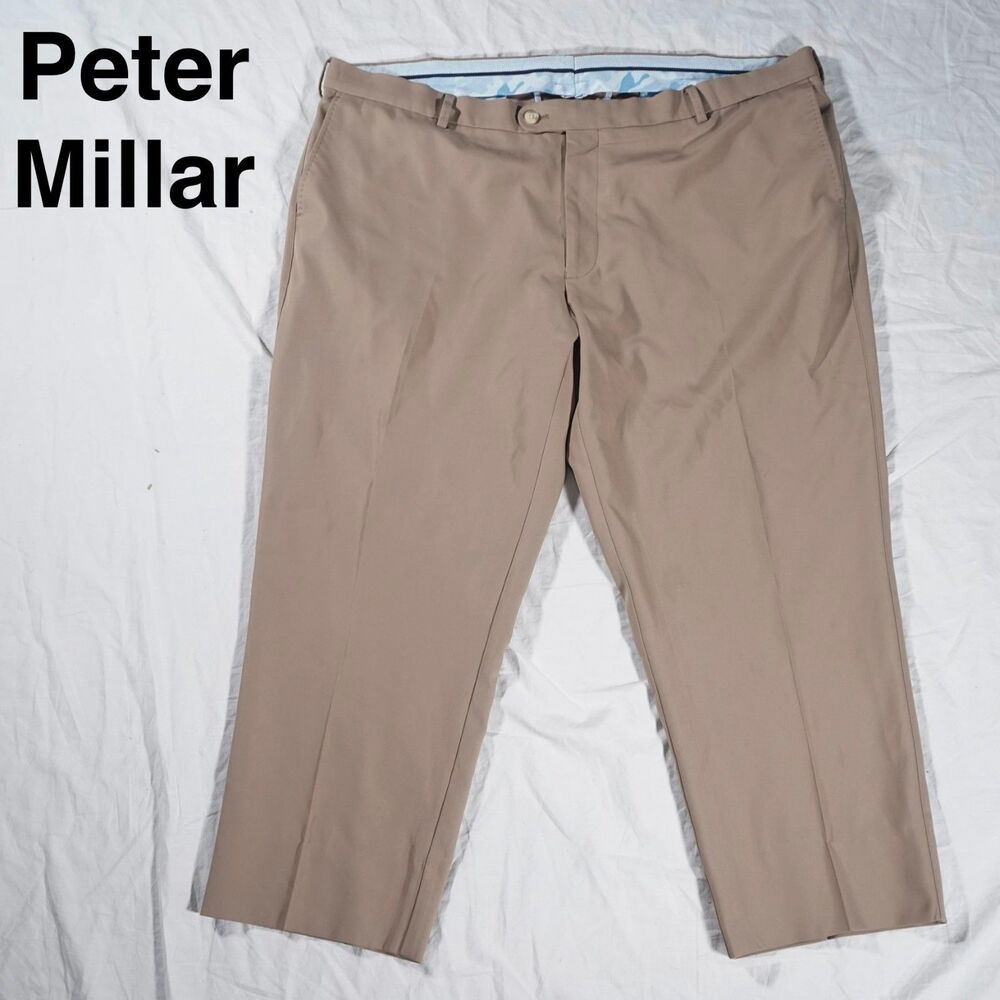 Peter Millar Athletic Chino Pants Tan Beige 44x26